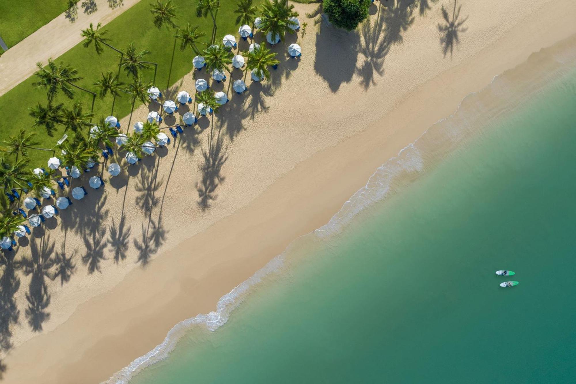 Jw Marriott Khao Lak Resort And Spa Экстерьер фото Aerial view of the beach at the Four Seasons Resort